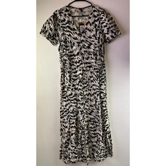 Vero Moda Women’s Maxi Dress Organic Cotton in Abstract Print Size S New - Picture 4 of 16